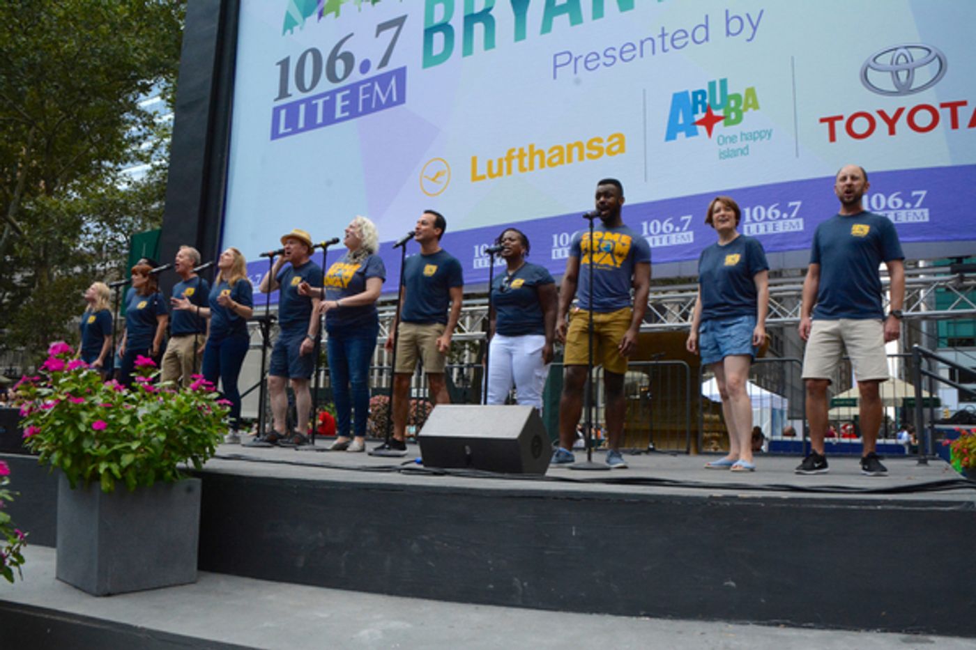 Photo Coverage: Casts of COME FROM AWAY. CHARLIE, and More Dazzle Broadway In Bryant Park  Image