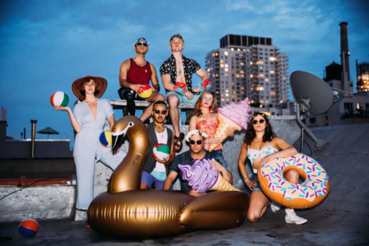 Julia Knitel, Sommer Carbuccia, Bryce Dutton, Ben Chavez, Yianni Papadimos, Adrienne Eller, Amanda Pinto at 