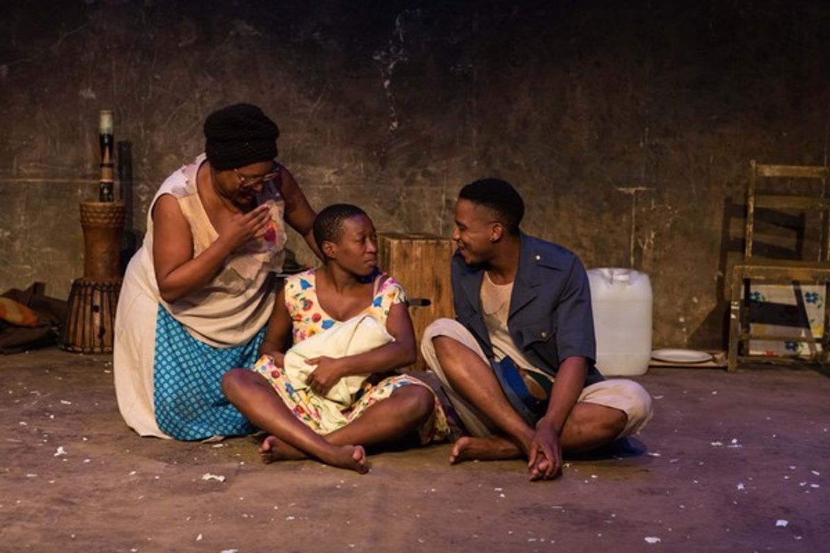 Zoleka Helesi, Chuma Sopotela and Bongile Mantsai at 