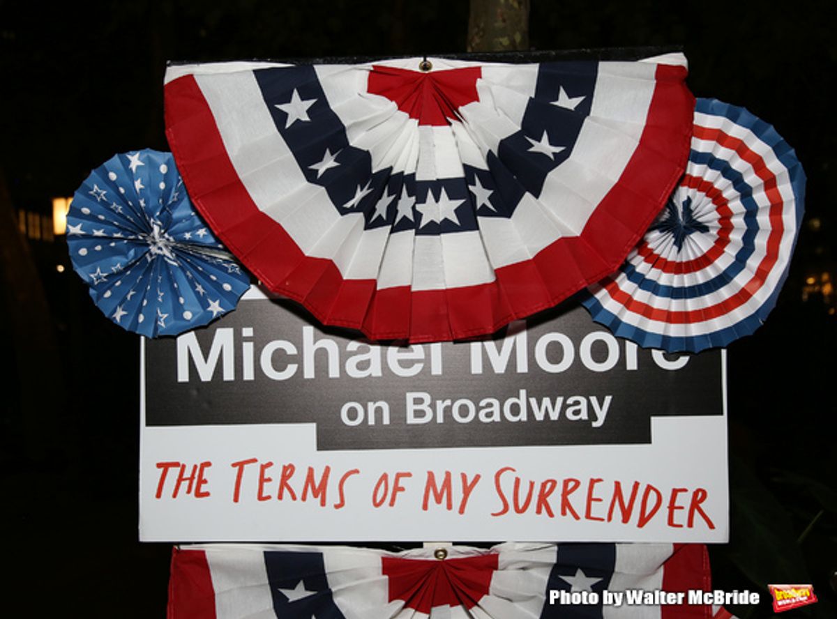 'Michael Moore on Broadway - The Terms Of My Surrender' at 