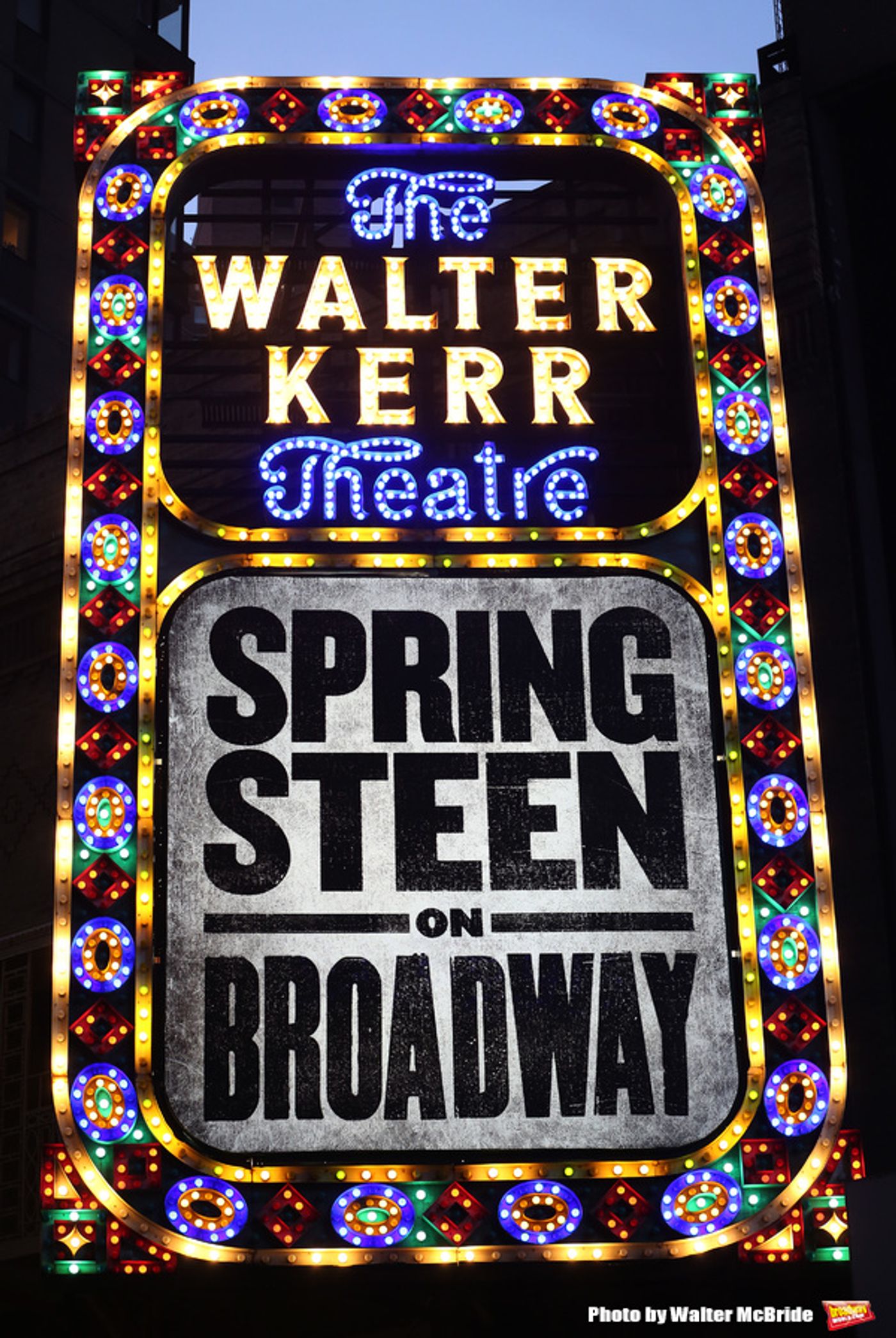 Up on the Marquee: SPRINGSTEEN ON BROADWAY  Image