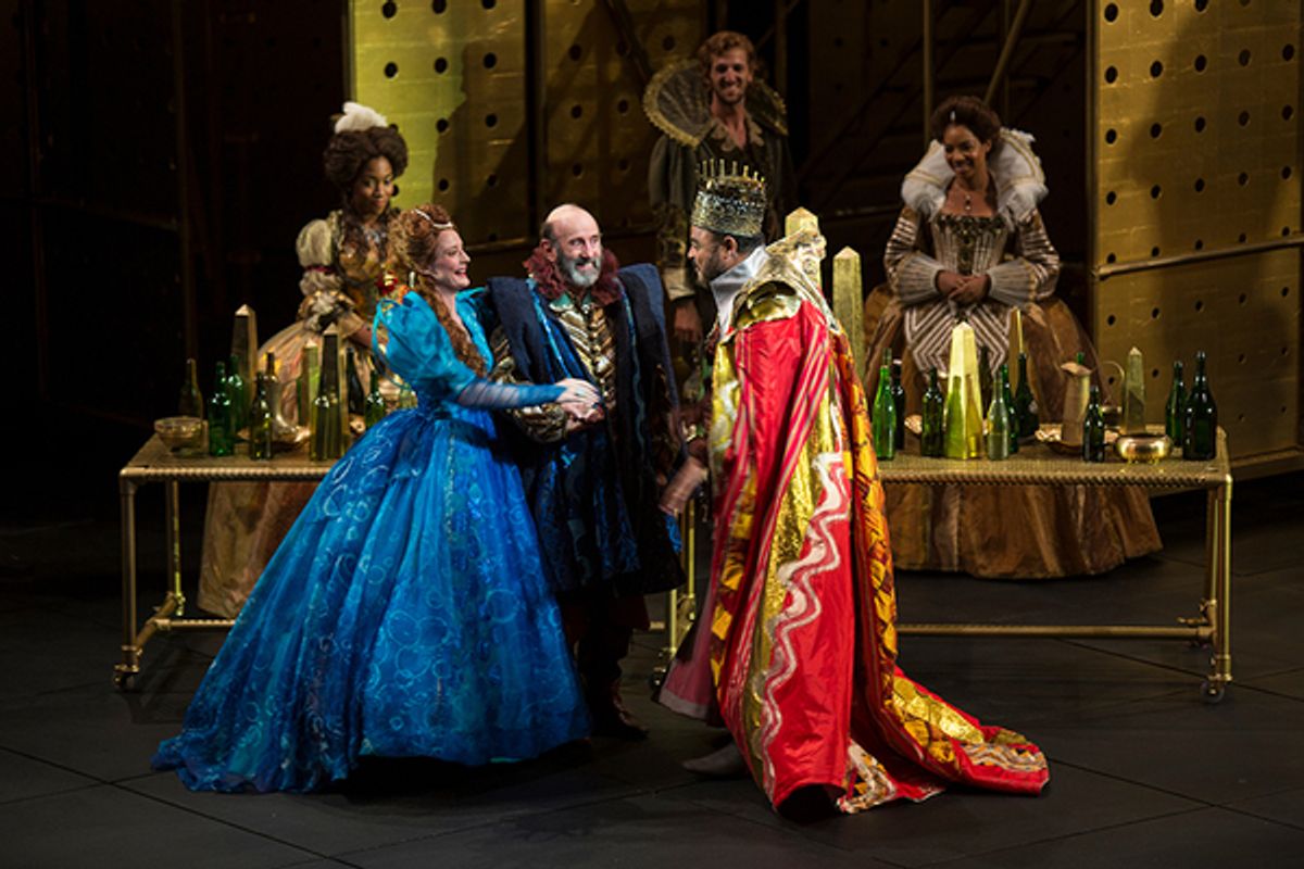 The cast of Hamlet, by William Shakespeare, directed by Barry Edelstein, running August 6 - September 10, 2017. Photo by Jim Cox. at 