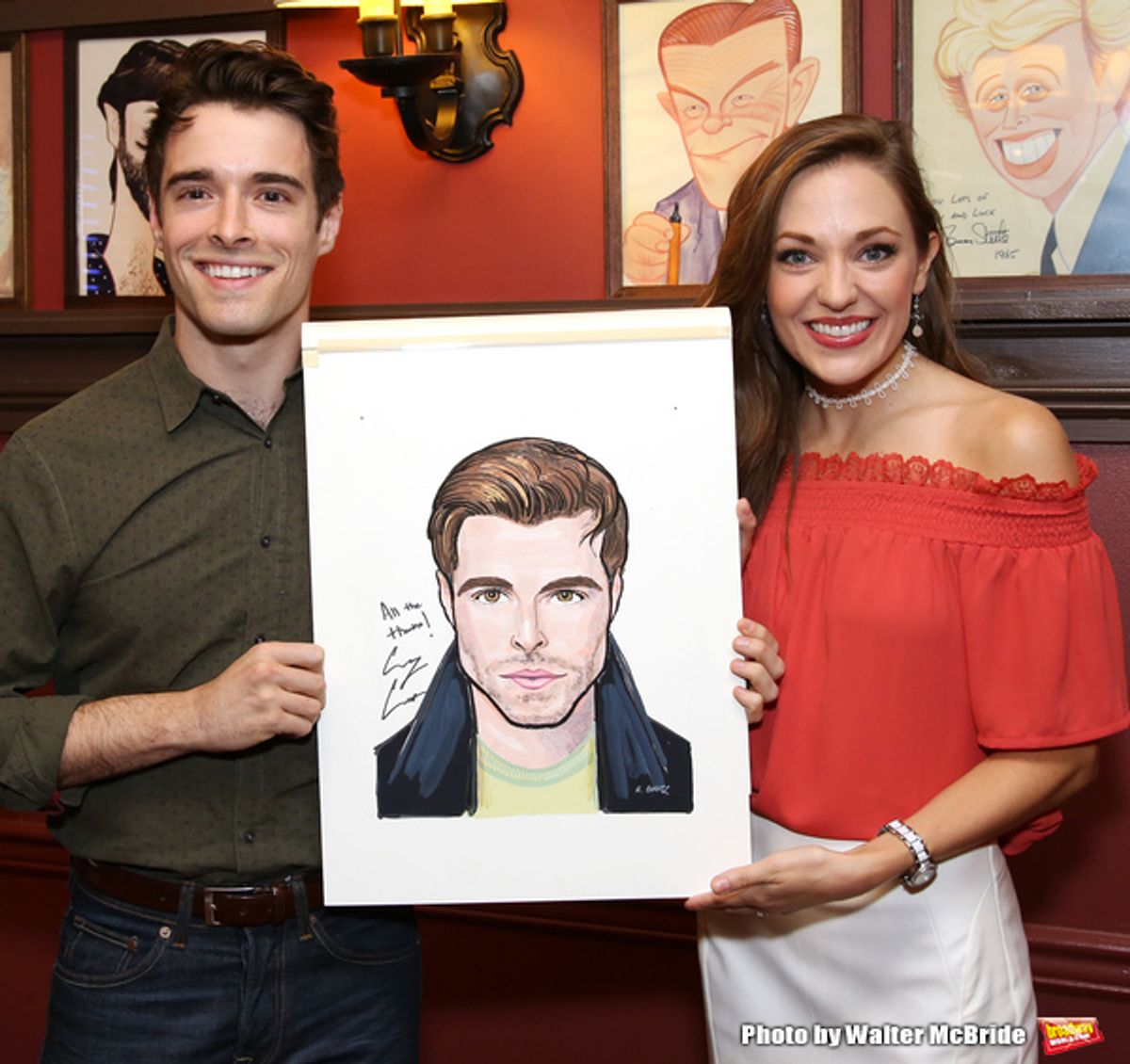 Corey Cott and Laura Osnes at 