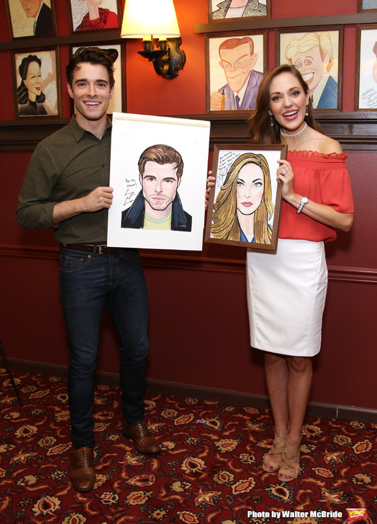 Corey Cott and Laura Osnes at 