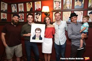 Corey Cott and Laura Osnes with band cast @ BroadwayWorld Corey Cott and Laura Osnes with band cast Photo