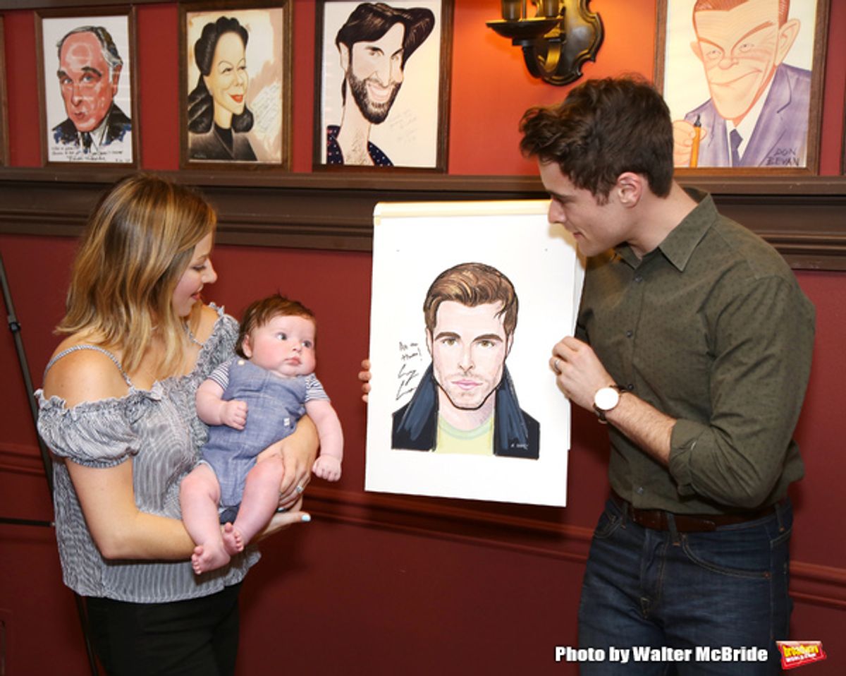 Meghan Woollard, Elliott Michael Cott and Corey Cott  at 