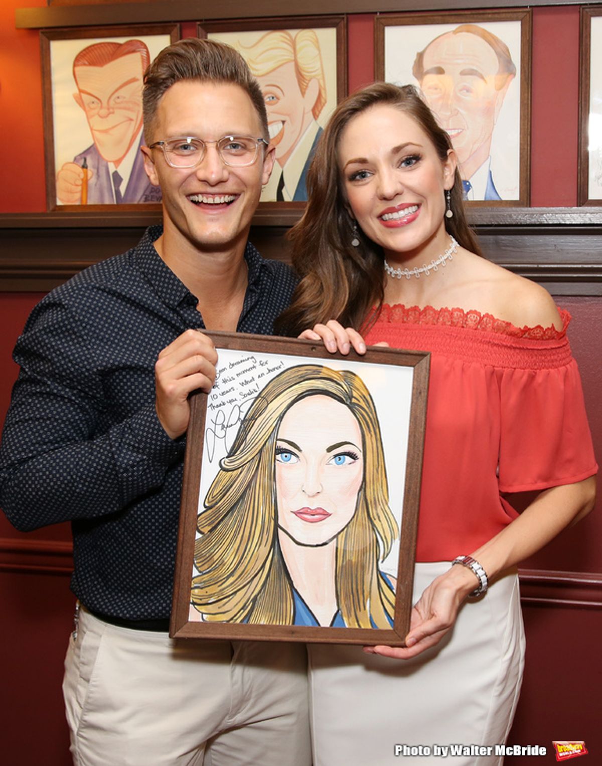 Nathan Johnson and Laura Osnes at 