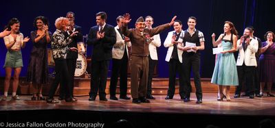 Elinor Otto, Luke Gasparre and the cast of Bandstand Photo