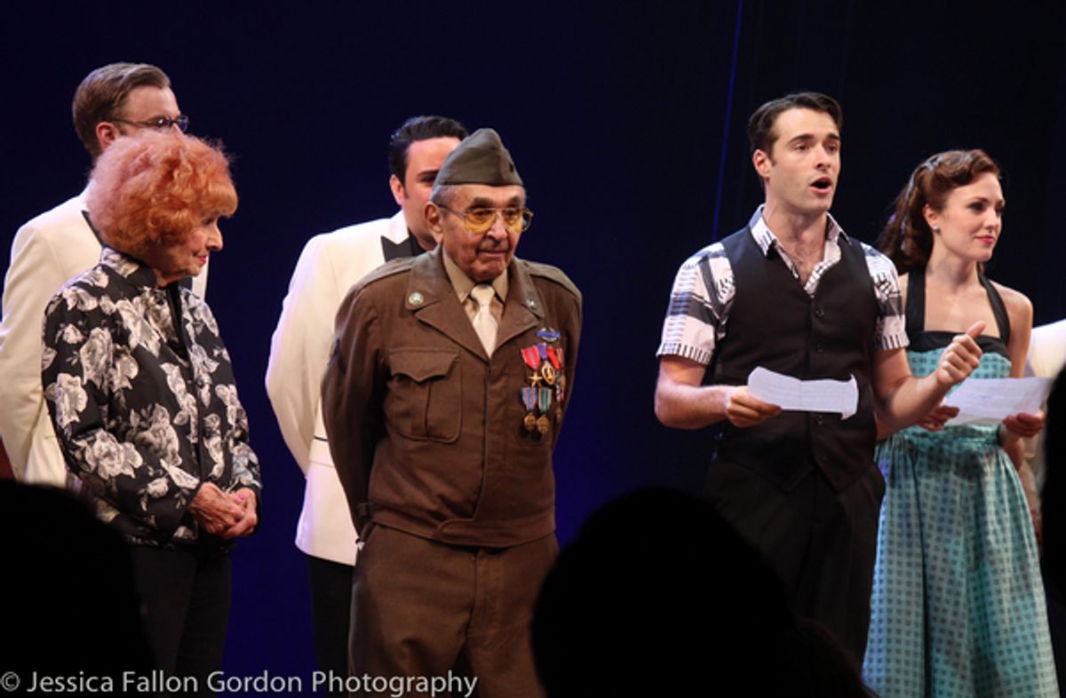 Elinor Otto, Luke Gasparre, Corey Cott and Laura Osnes at 