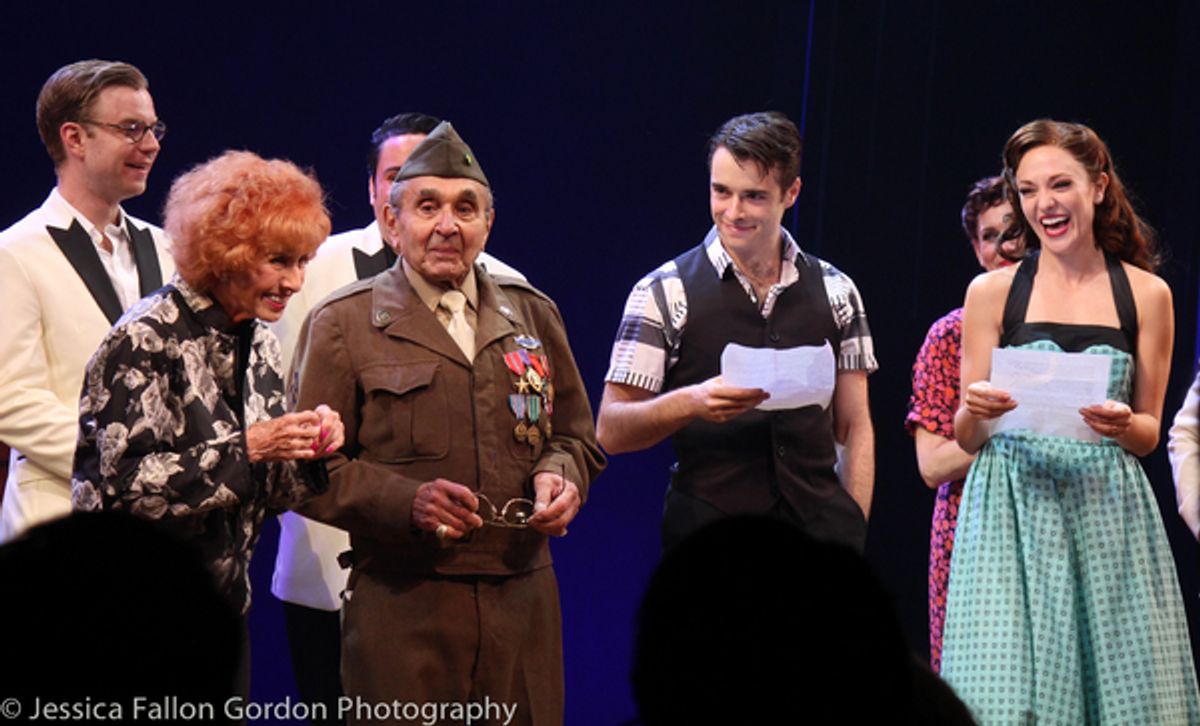 Elinor Otto, Luke Gasparre, Corey Cott and Laura Osnes at 