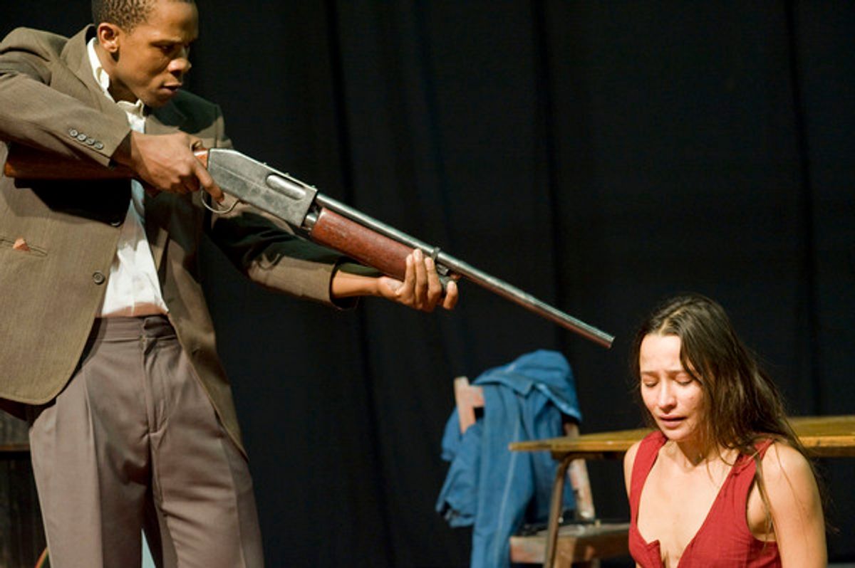 Bongile Mantsai and Hilda Cronje at 