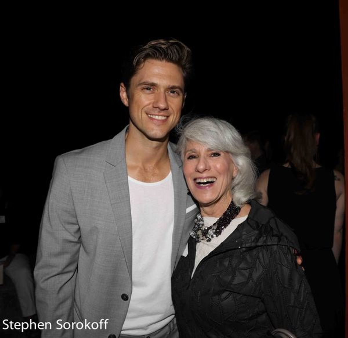 Aaron Tveit & Jamie deRoy at 