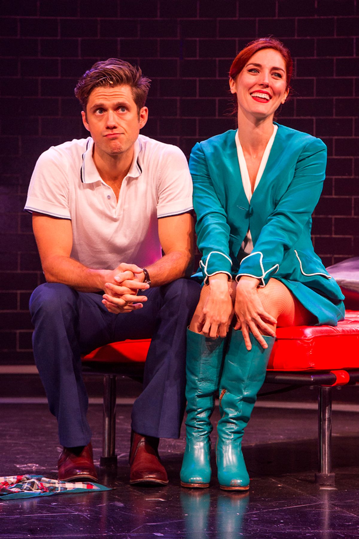 Aaron Tveit and Mara Davi at 