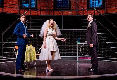 Aaron Tveit, Lauren Marcus and Joseph Spieldenner Photo