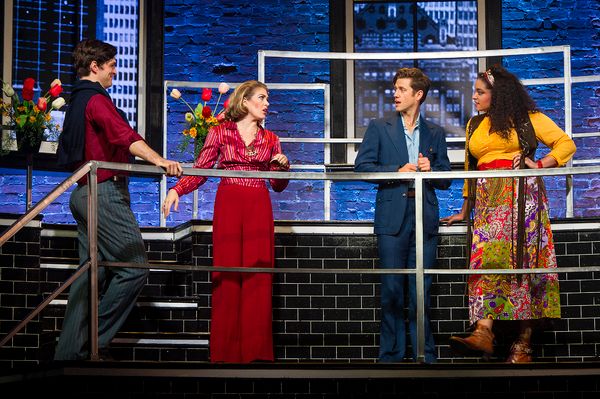 Paul Schaefer, Kate Loprest, Aaron Tveit and Nora Schell Photo