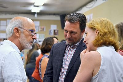 Richard Garner, Doug Shipman, and  Susan V. Booth Photo