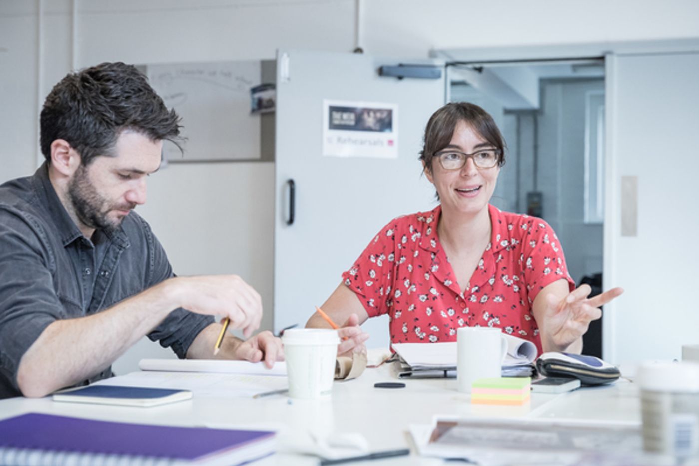 Photo Flash: Sneak Peek Inside Rehearsal for English Touring Theatre's THE WEIR  Image