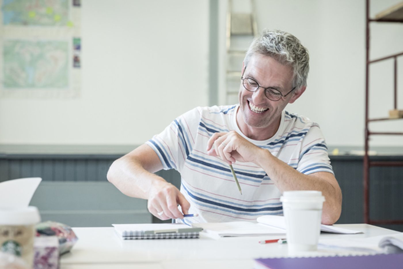 Photo Flash: Sneak Peek Inside Rehearsal for English Touring Theatre's THE WEIR  Image