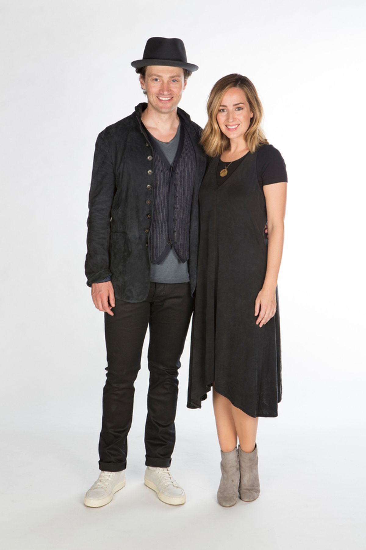 Bryce Pinkham and Hannah Elless  at 