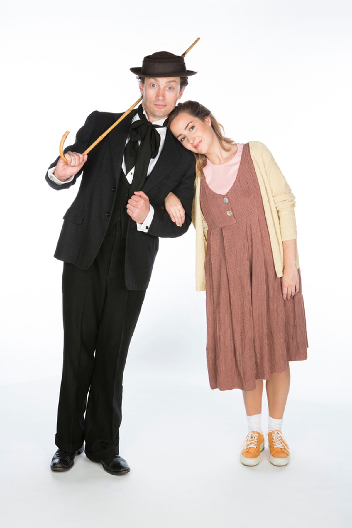 Bryce Pinkham and Hannah Elless  at 