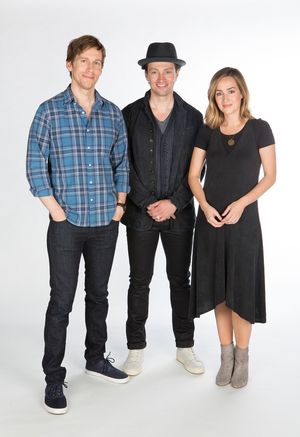 Andrew Samonsky, Bryce Pinkham, and Hannah Elless Photo