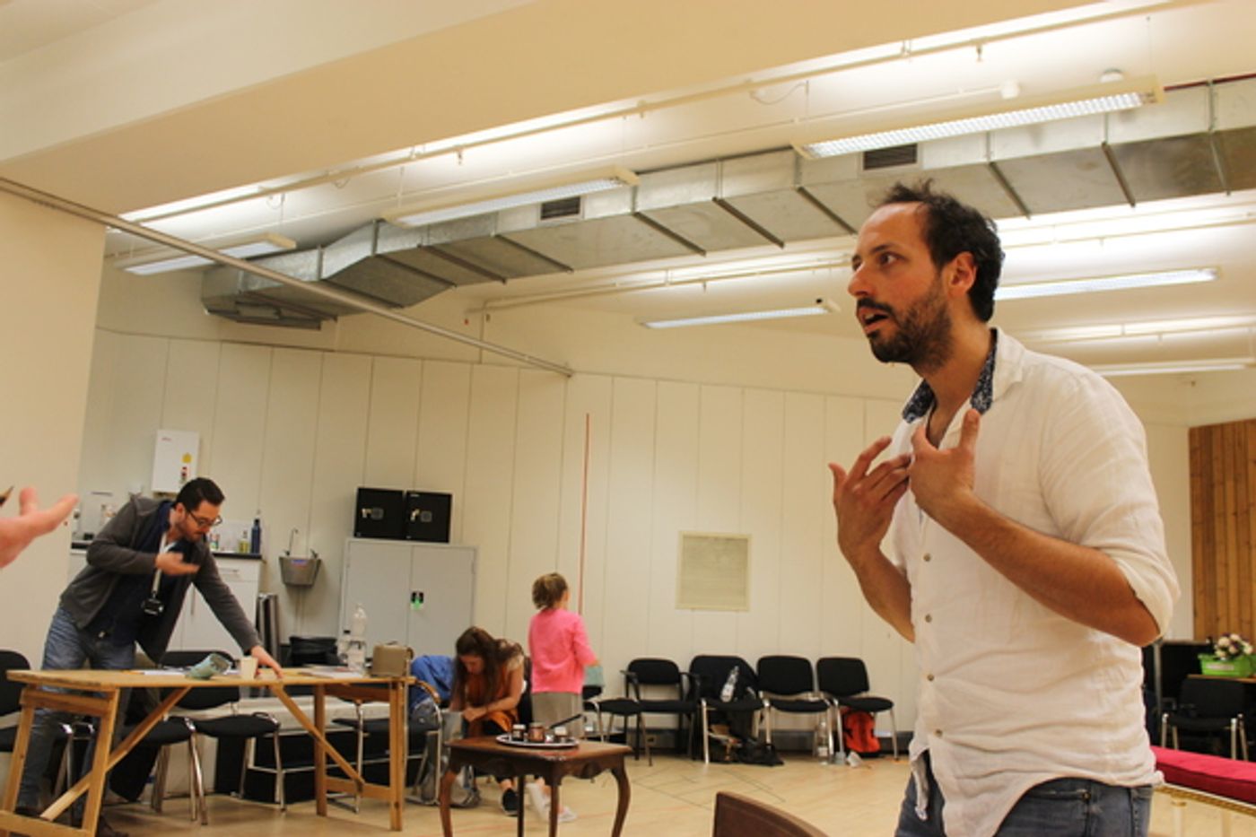 Photo Flash: In Rehearsals for OSLO at National Theatre  Image