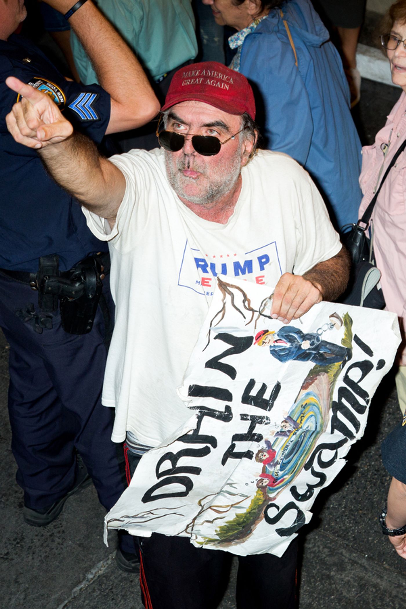 Photo Coverage: Michael Moore Leads Protest from Broadway to Trump Tower Photo Coverage: Michael Moore Leads Protest from Broadway to Trump Tower Image