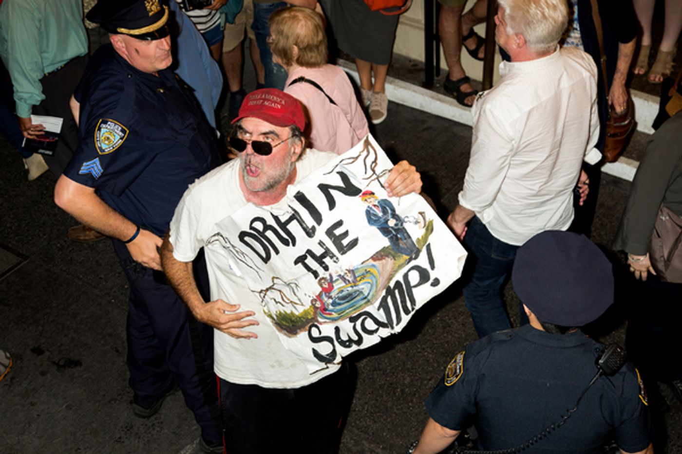 Photo Coverage: Michael Moore Leads Protest from Broadway to Trump Tower Photo Coverage: Michael Moore Leads Protest from Broadway to Trump Tower Image
