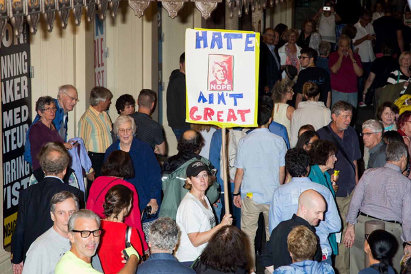 Photo Coverage: Michael Moore Leads Protest from Broadway to Trump Tower Photo Coverage: Michael Moore Leads Protest from Broadway to Trump Tower Image