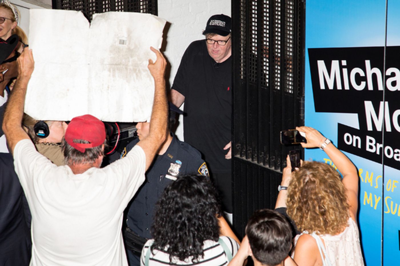 Photo Coverage: Michael Moore Leads Protest from Broadway to Trump Tower  Image