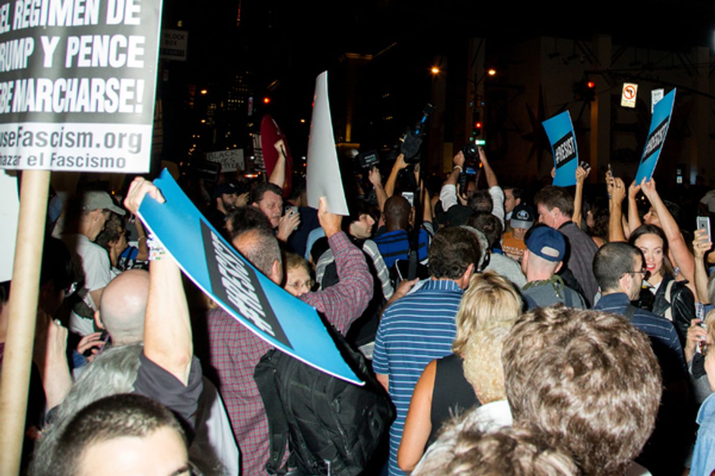 Photo Coverage: Michael Moore Leads Protest from Broadway to Trump Tower Photo Coverage: Michael Moore Leads Protest from Broadway to Trump Tower Image