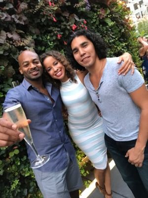 Brandon Victor Dixon, Lexi Lawson and Anthony Lee Medina @ BroadwayWorld Brandon Victor Dixon, Lexi Lawson and Anthony Lee Medina Photo