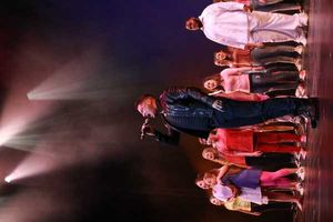 Nicholas Rodriguez and students Photo