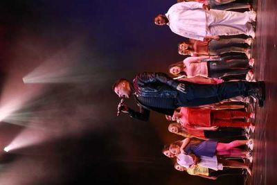 Nicholas Rodriguez and students Photo