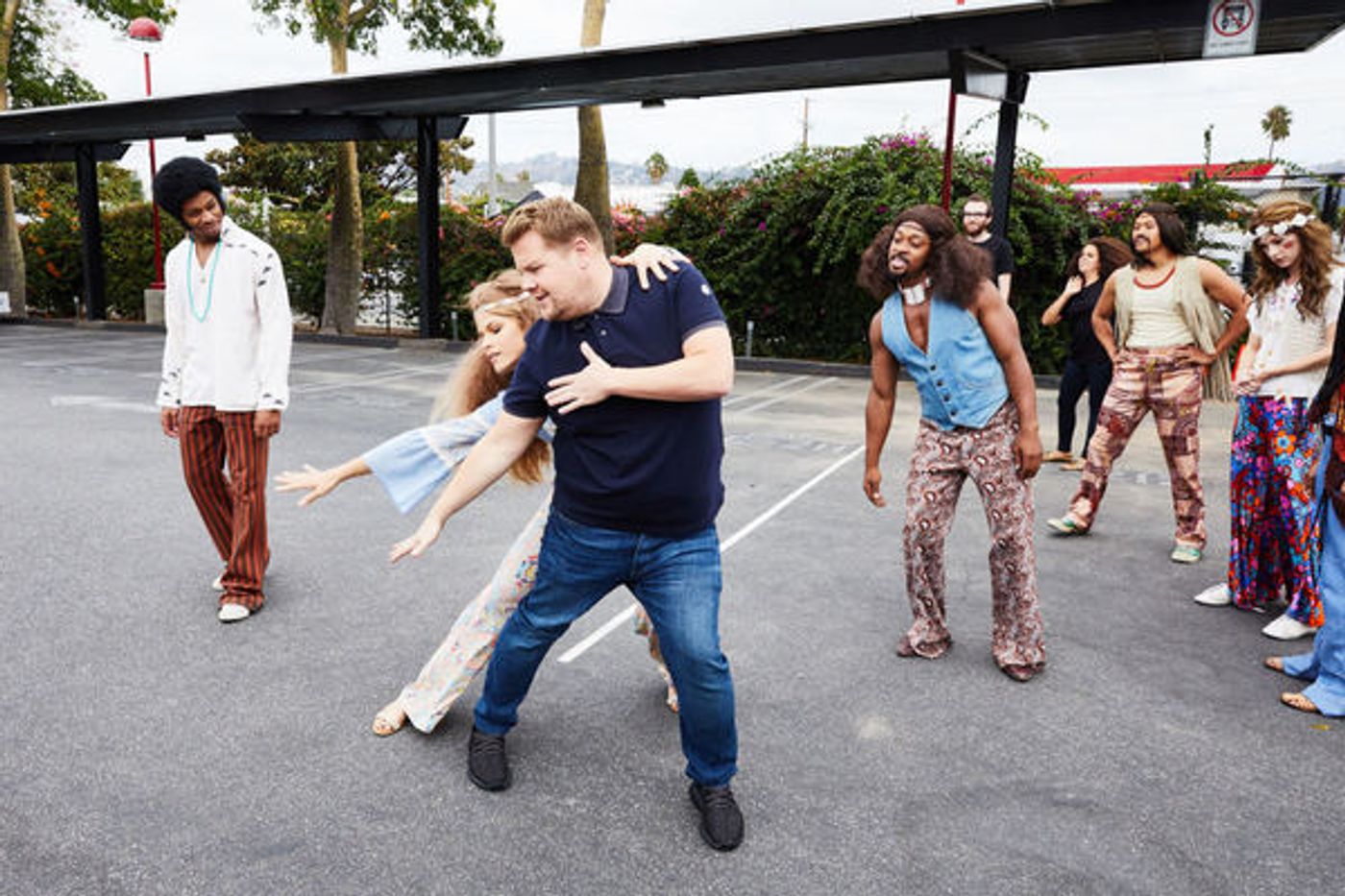 Photo Flash: Lin-Manuel Miranda & James Corden in Crosswalk the Musical HAIR  Image