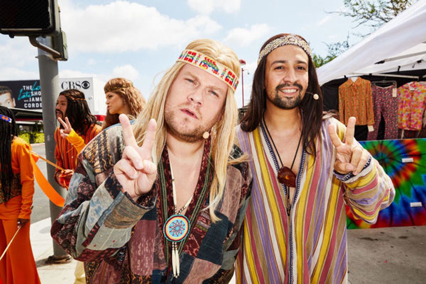 Photo Flash: Lin-Manuel Miranda & James Corden in Crosswalk the Musical HAIR Photo Flash: Lin-Manuel Miranda & James Corden in Crosswalk the Musical HAIR Image