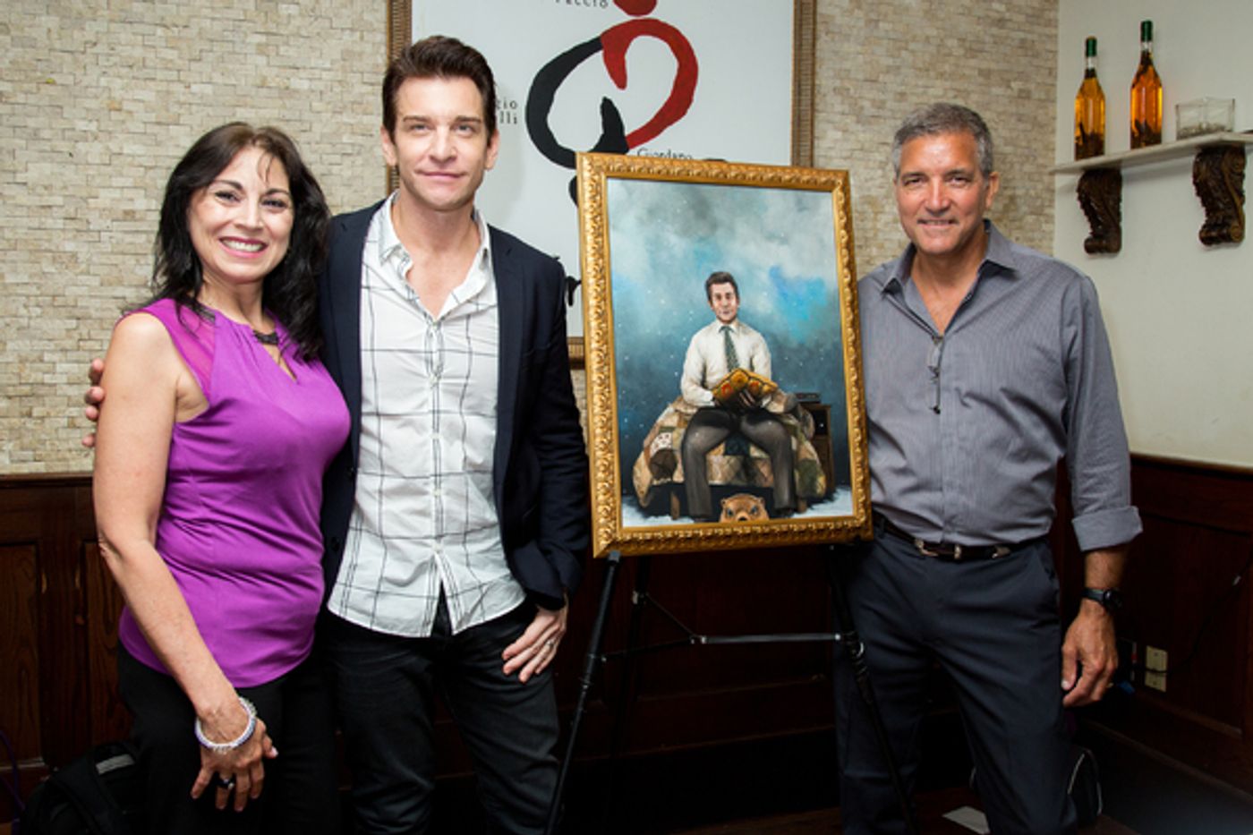 Photo Coverage: Andy Karl Receives GROUNDHOG DAY Portrait at Tony's Di Napoli!  Image