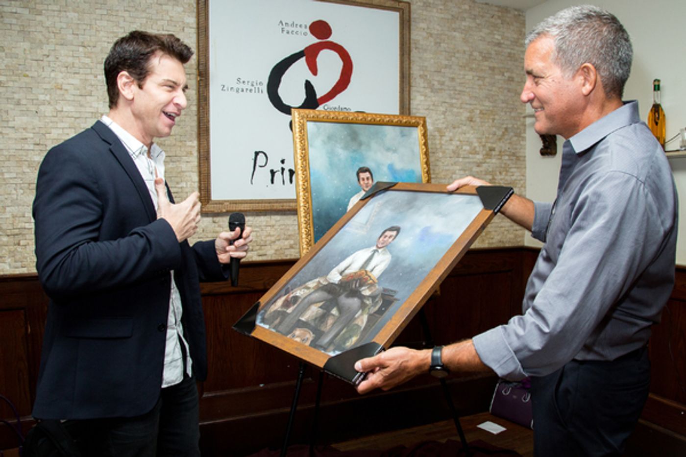 Photo Coverage: Andy Karl Receives GROUNDHOG DAY Portrait at Tony's Di Napoli!  Image