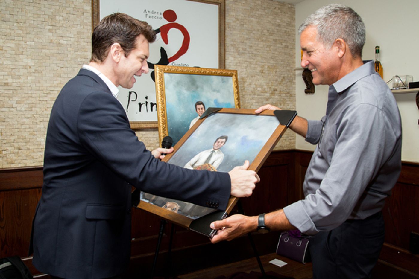 Photo Coverage: Andy Karl Receives GROUNDHOG DAY Portrait at Tony's Di Napoli!  Image