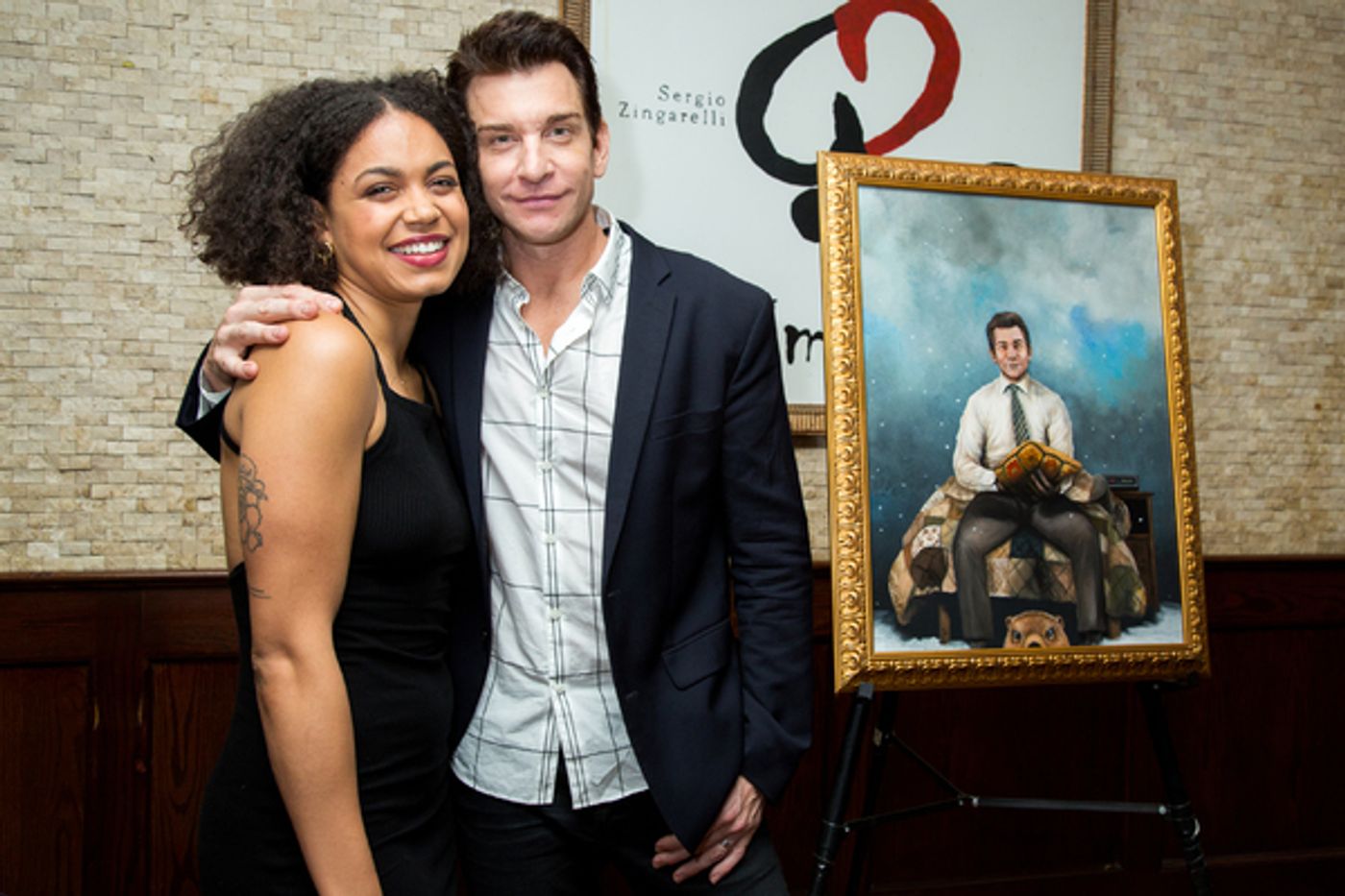Photo Coverage: Andy Karl Receives GROUNDHOG DAY Portrait at Tony's Di Napoli!  Image