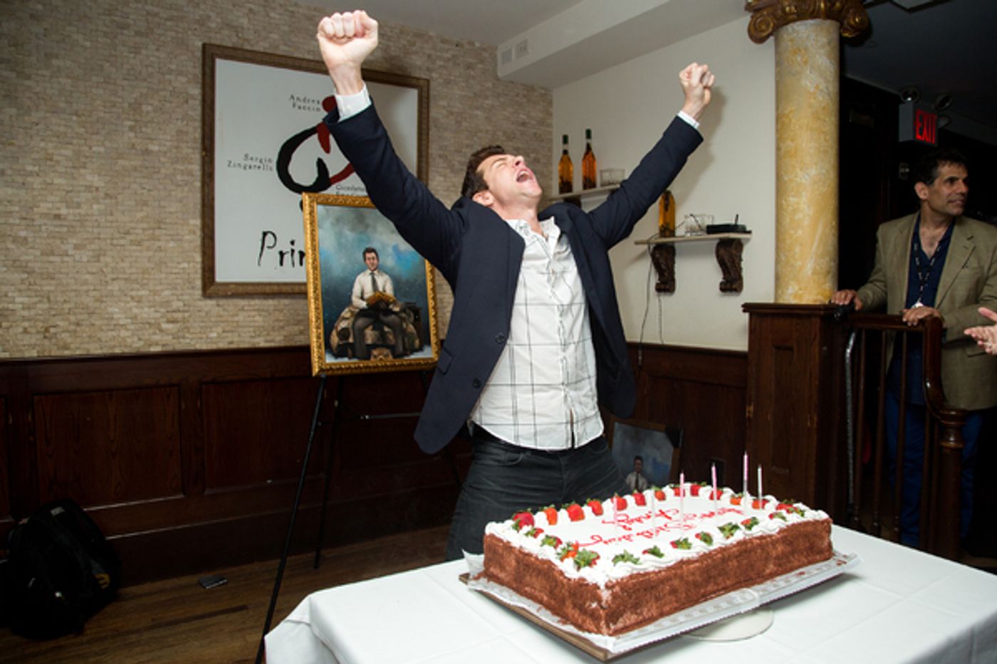 Photo Coverage: Andy Karl Receives GROUNDHOG DAY Portrait at Tony's Di Napoli!  Image