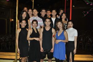 The principal cast with Roeder Camanag, Paul Jake Paule, and Jesse Lucas Photo