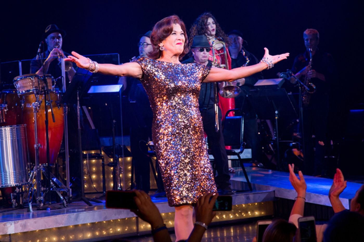 Photo Coverage: Gloria and Emilio Estefan Join Cast of ON YOUR FEET for Final Broadway Bows!  Image