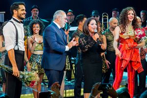 Ektor Rivera, Emilio Estefan, Gloria Estefan, Ana Villafane @ BroadwayWorld Ektor Rivera, Emilio Estefan, Gloria Estefan, Ana Villafane Photo