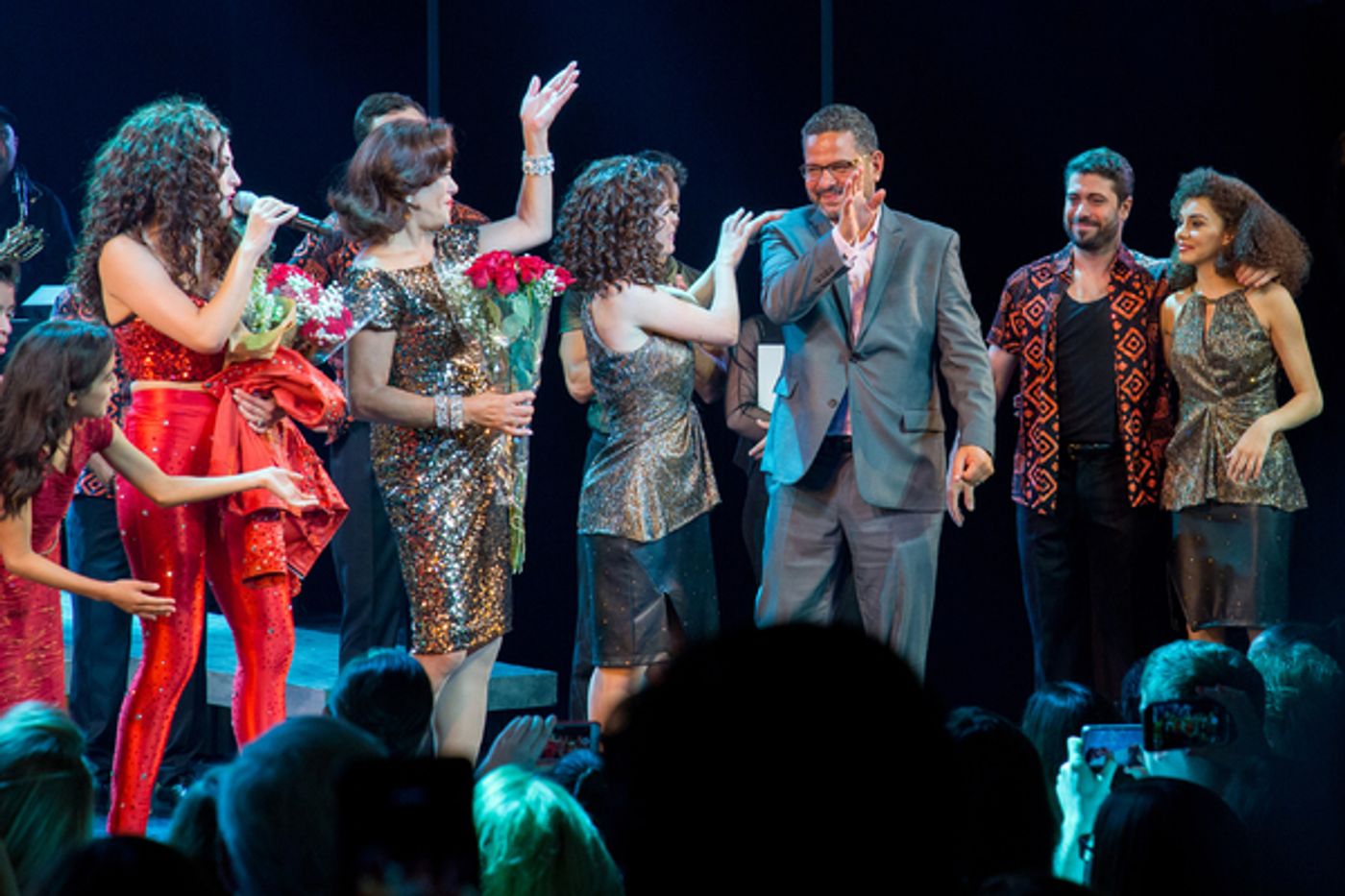 Photo Coverage: Gloria and Emilio Estefan Join Cast of ON YOUR FEET for Final Broadway Bows! Photo Coverage: Gloria and Emilio Estefan Join Cast of ON YOUR FEET for Final Broadway Bows! Image