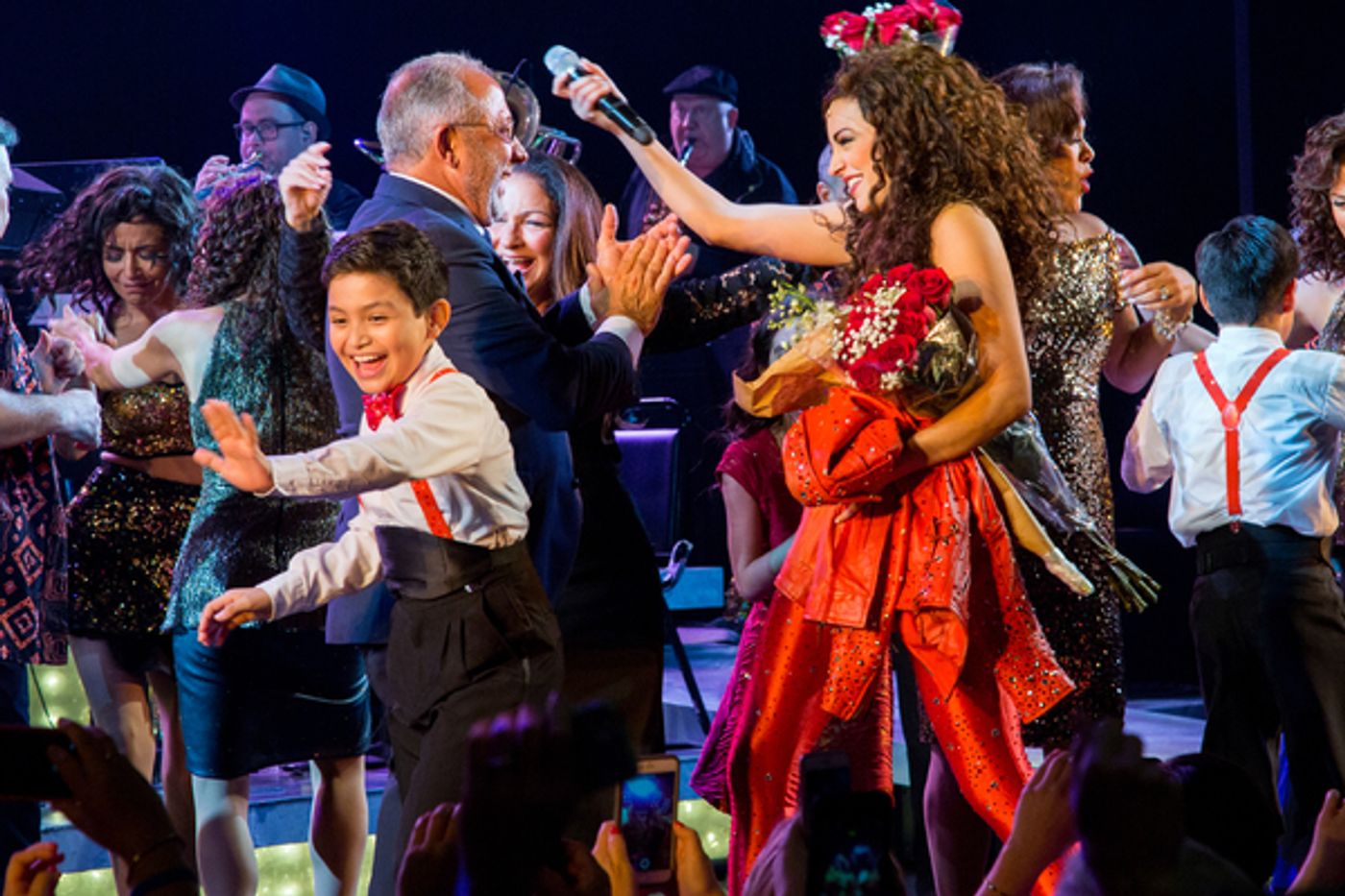 Photo Coverage: Gloria and Emilio Estefan Join Cast of ON YOUR FEET for Final Broadway Bows! Photo Coverage: Gloria and Emilio Estefan Join Cast of ON YOUR FEET for Final Broadway Bows! Image