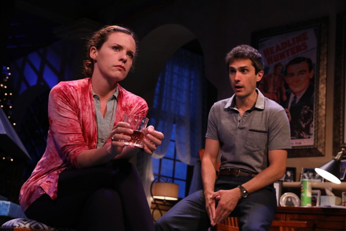 Liza J. Bennett (Brooke Wyeth), Charles Socarides (Trip Wyeth) at 