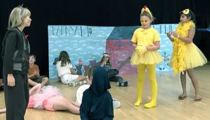 BARNYARD FOLLIES by Sam Carner - The farm animals discuss a plan to stop the develope Photo