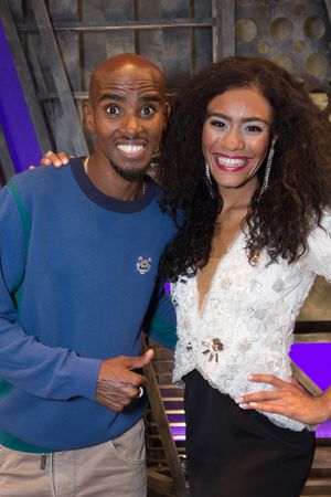 Mo Farah, Lucy St Louis  Photo