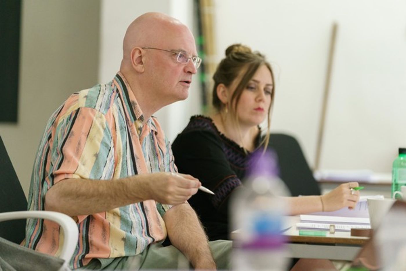 Photo Flash: In Rehearsals for PRISM, Starring Robert Lindsay, at Hampstead Theatre  Image